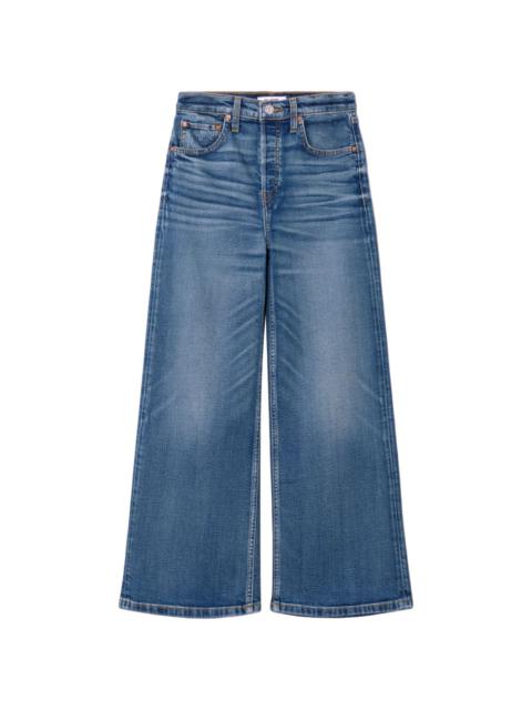 high-rise wide-leg jeans