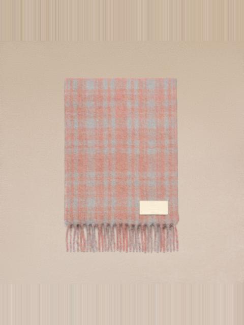 AMI Paris Oversize Checkered Ami Scarf