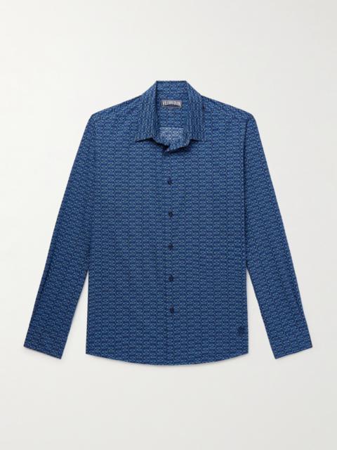 Vilebrequin Caracal Printed Organic Cotton-Voile Shirt