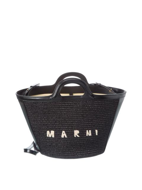 Marni Marni Tropicalia Small Leather Tote