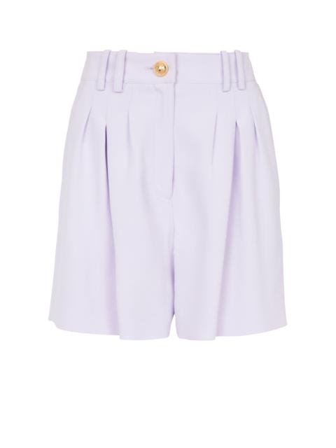 Balmain Flared crepe shorts