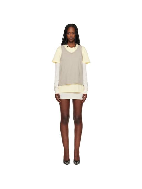 WARDROBE.NYC Multicolor Layered Minidress & T-shirt Set
