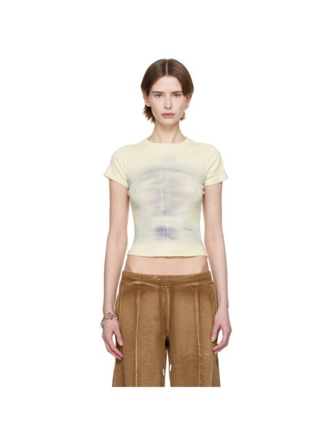 ECKHAUS LATTA Off-White Lapped Baby T-shirt