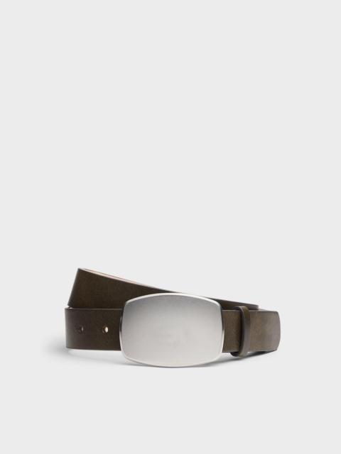 rag & bone Wyatt Plaque Leather Belt
