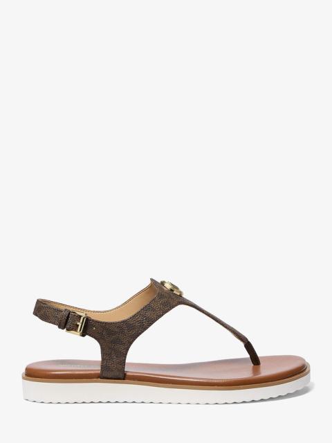MICHAEL KORS Val Signature Logo Thong Sandal