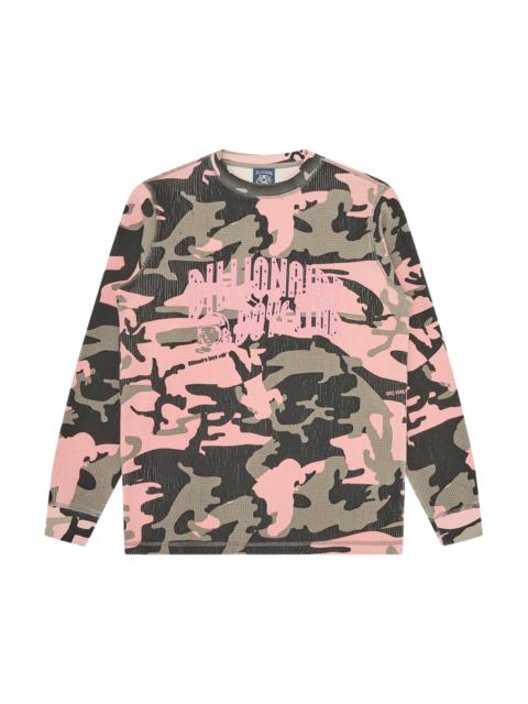 BILLIONAIRE BOYS CLUB STENCIL ARCH LOGO WAFFLE LS T-SHIRT