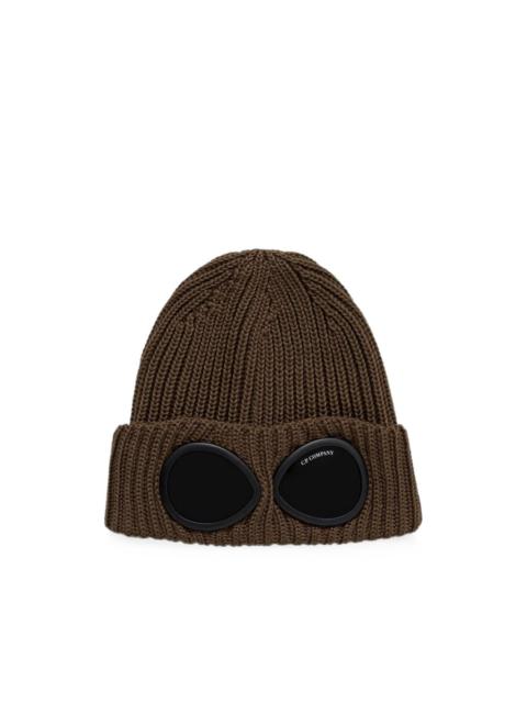 C.P. Company Goggle ribbed-knit beanie hat