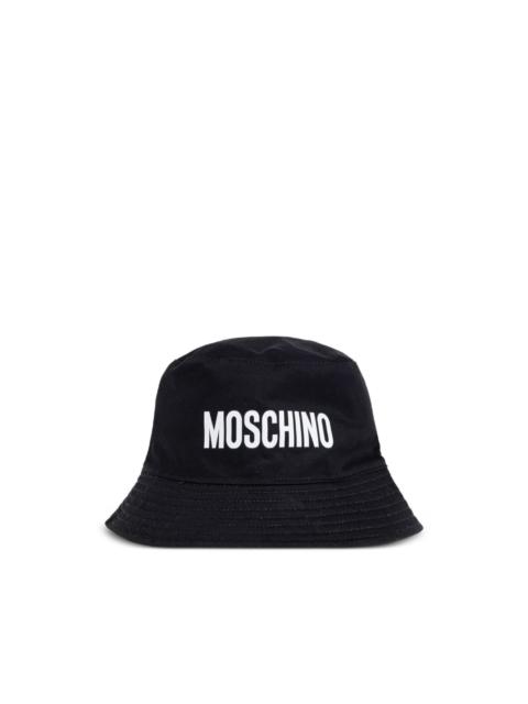 Moschino logo-label bucket hat