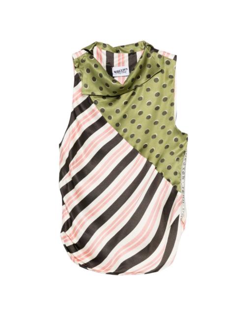 Jean Paul Gaultier cowl-neck tank top