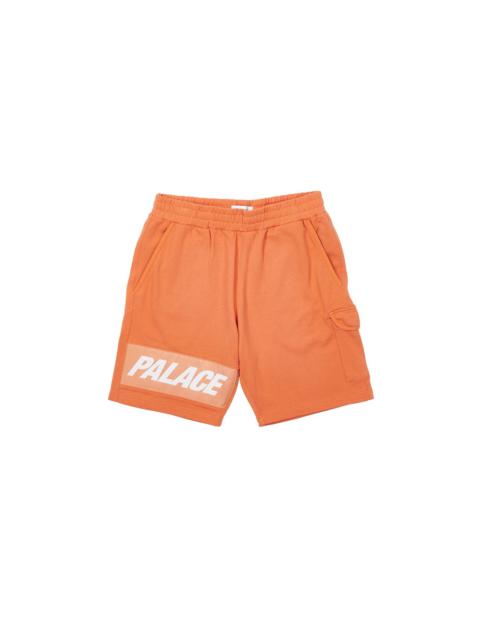 PALACE GIANT WOVEN LABEL SHORTS ORANGE