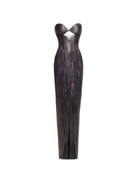 MARIA LUCIA HOHAN Stephanie cut-out pleated maxi dress