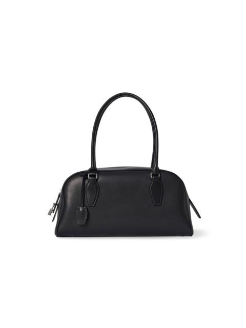 The Row E/W India Leather Bag black