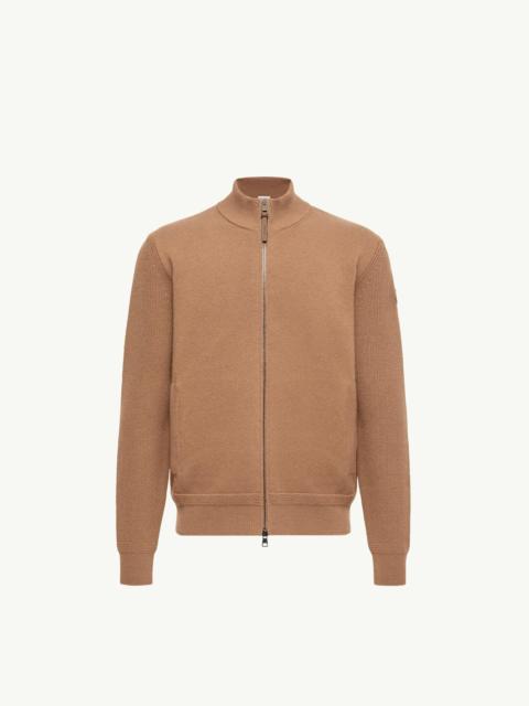Moncler Wool & Cashmere Zip-Up Cardigan