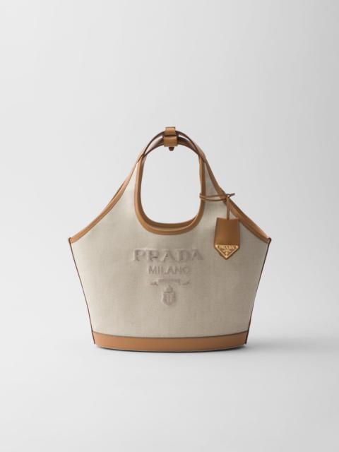 トートバッグ PRADA FW25 Sand canvas handbag (1BG471VOAH2DLI F0018) Prada Sand Canvas Shopping Bag | italist