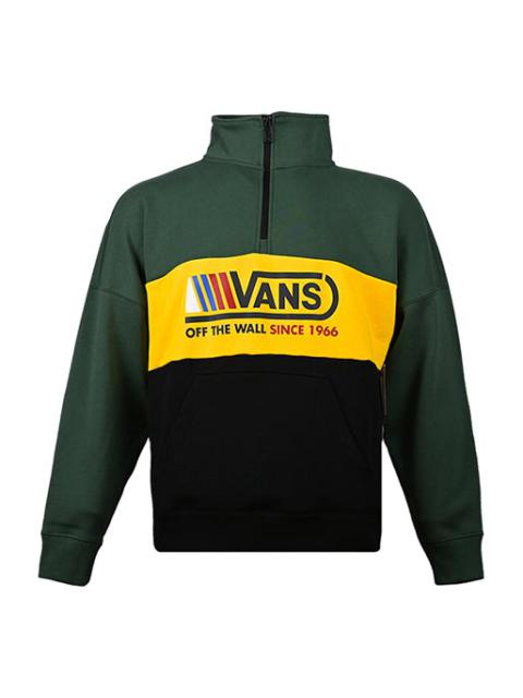 Vans Stitching Pullover Sweater Men Green VN0A4UROEEI