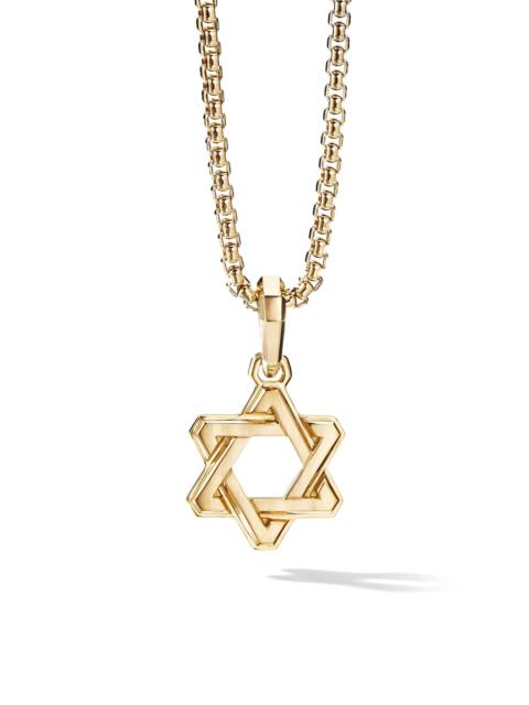 DAVID YURMAN Men's Deco Star of David Pendant in 18K Yellow Gold, 24MM - Gold
