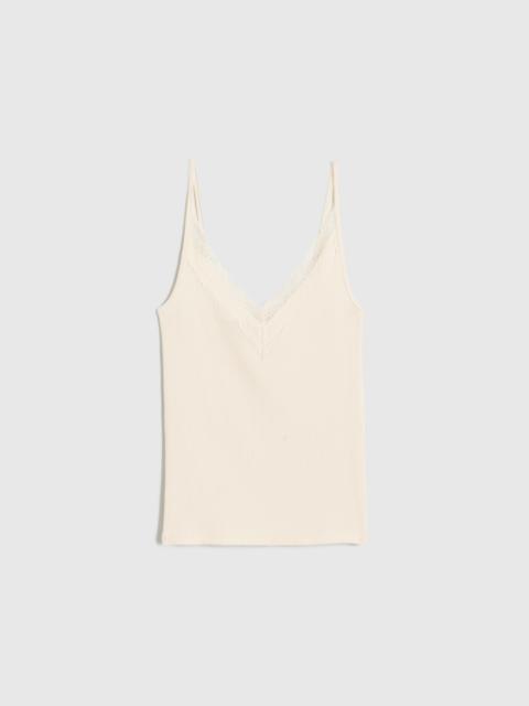 Madewell Lace-Trim V-Neck Tank