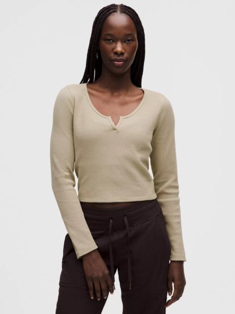 lululemon Cotton-Blend Henley Long-Sleeve Shirt