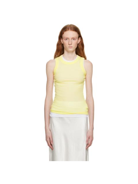 BITE Studios Yellow Semi-Sheer Tank Top