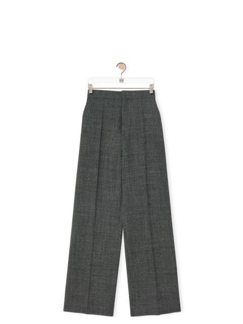 High waisted trousers in wool