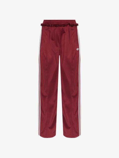 adidas pleated firebird track pants