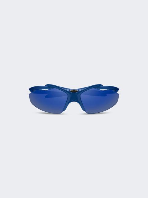 BALENCIAGA Turbo D-frame Sunglasses Blue