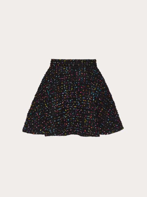 Valentino TWEED POIS MINISKIRT