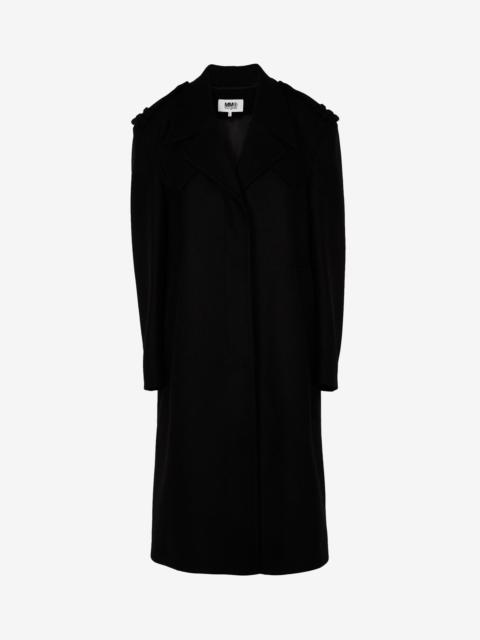 MM6 Maison Margiela Felted wool coat