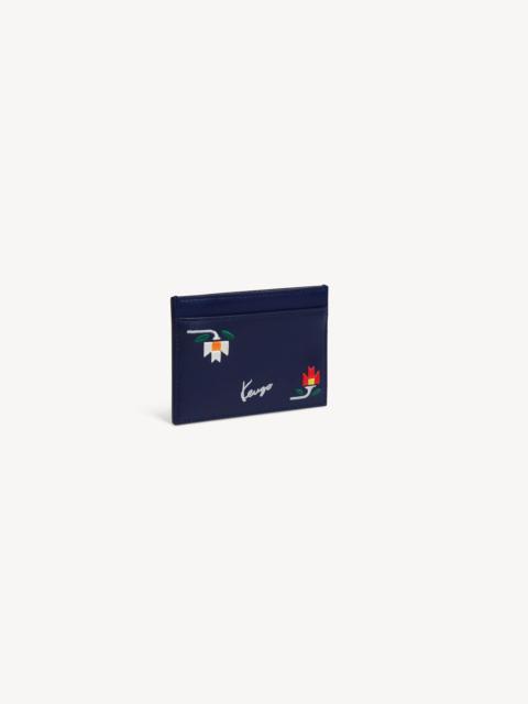 KENZO 'KENZO Ikat Flower' card holder in leather
