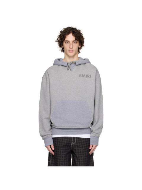 AMIRI Gray 'AMIRI' Stencil Oversized Hoodie