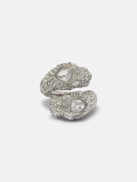 GUCCI Dionysus crystal-embellished ring