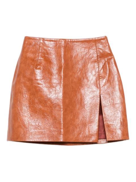 THE ANDAMANE side-slit mini skirt