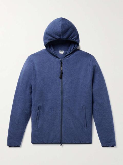 Padded Wool-Jersey Hooded Jacket