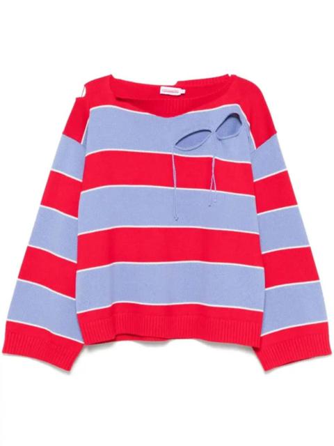CHARLES JEFFREY LOVERBOY Slash Stripe sweater