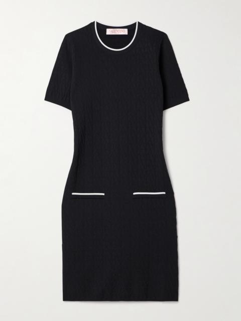 Valentino Jacquard-knit Mini Dress