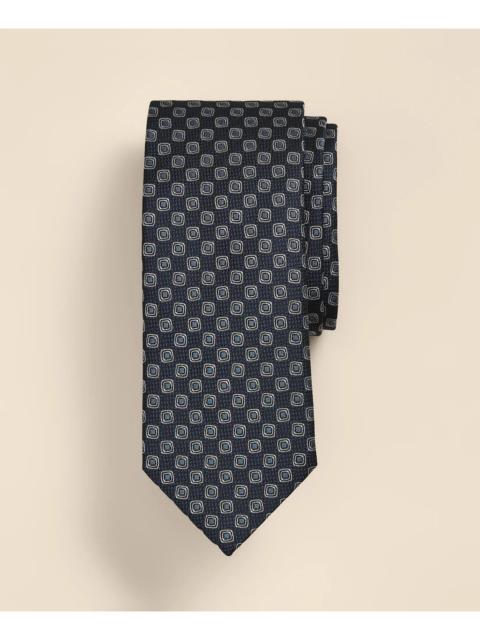 Brooks Brothers Silk Framed Squares Tie