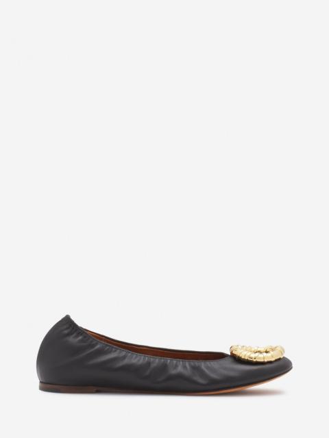 Lanvin MELODIE LEATHER BALLERINA FLAT