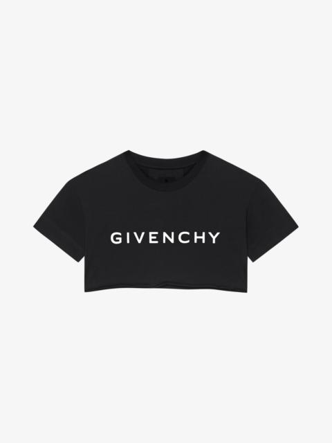 GIVENCHY ARCHETYPE CROPPED T-SHIRT IN COTTON