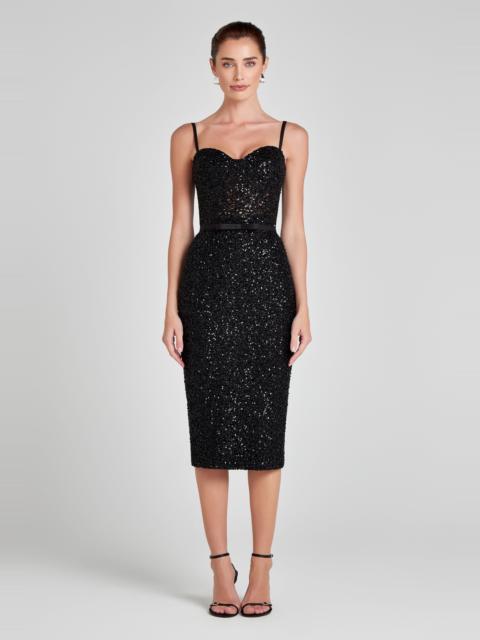 NADINE MERABI Victoria Black Dress