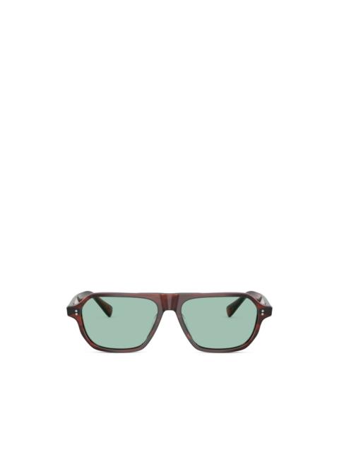 Oliver Peoples Remment geometric-frame sunglasses