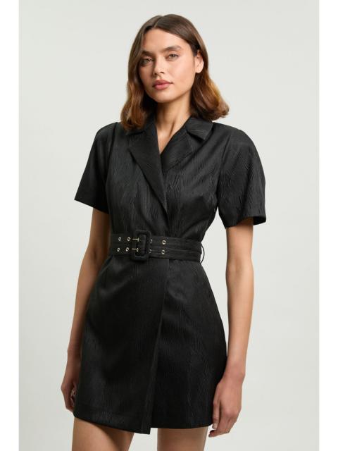 KAREN MILLEN Tailored Belted Blazer mini Dress