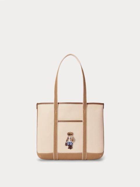 Polo Ralph Lauren Polo Bear Canvas Small Shopper Tote