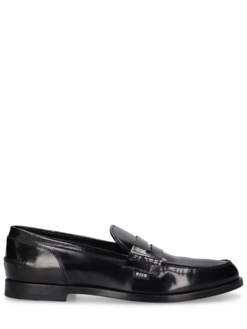 MSGM Leather loafers