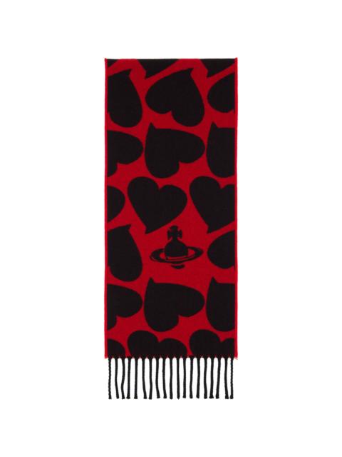 Vivienne Westwood Red Thin Scarf