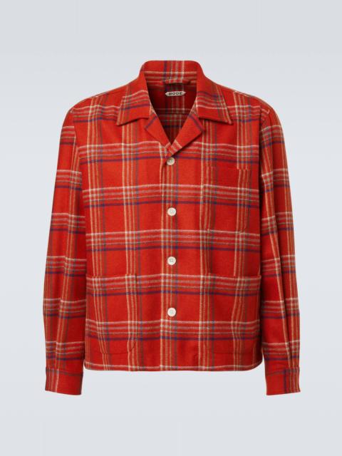 BODE Gable plaid wool flannel overshirt