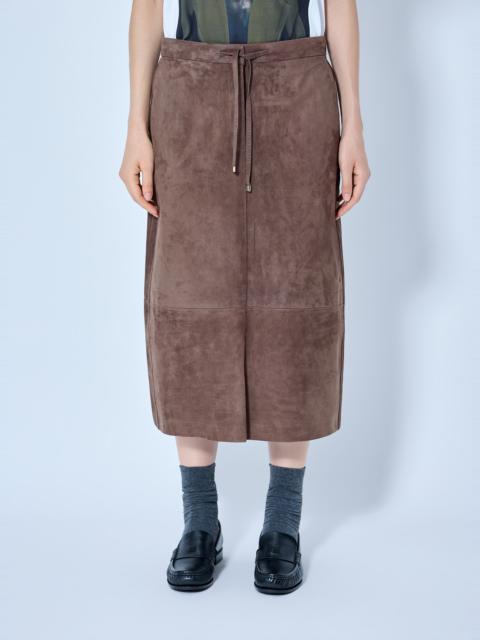 Max Mara Suede Midi Skirt