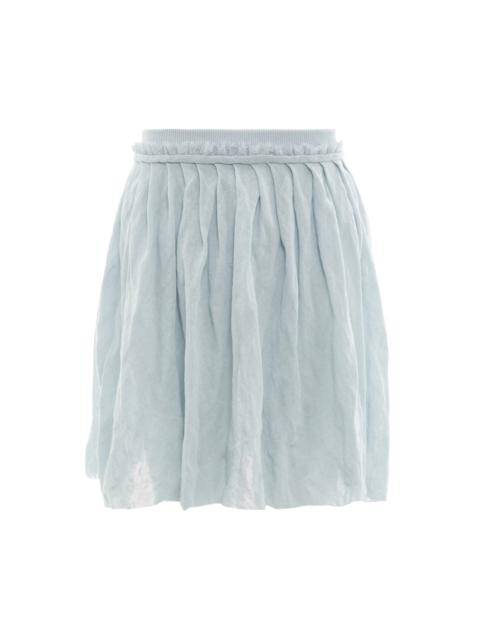 SHUSHU/TONG Raw-Edge Pleated Knit Skirt