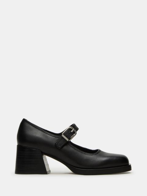 STEVE MADDEN LISBON BLACK LEATHER