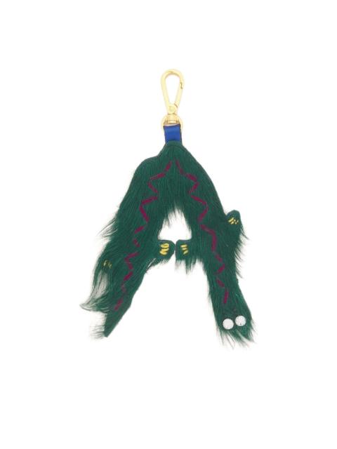 Marni animal-alphabet charm keyring