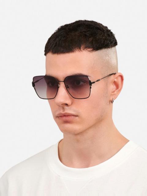 EVISU SEAGULL HARDWARE SQUARE METAL SUNGLASSES